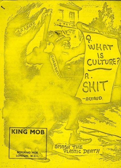 Capa de uma publicação anti-cultural da King Mob. Cortesia do Tate Archive © Tate. Foto: Rod Tidnam 